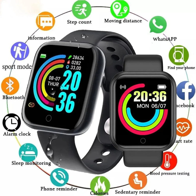 Smartwatch D20 – Relógio Inteligente Esportivo