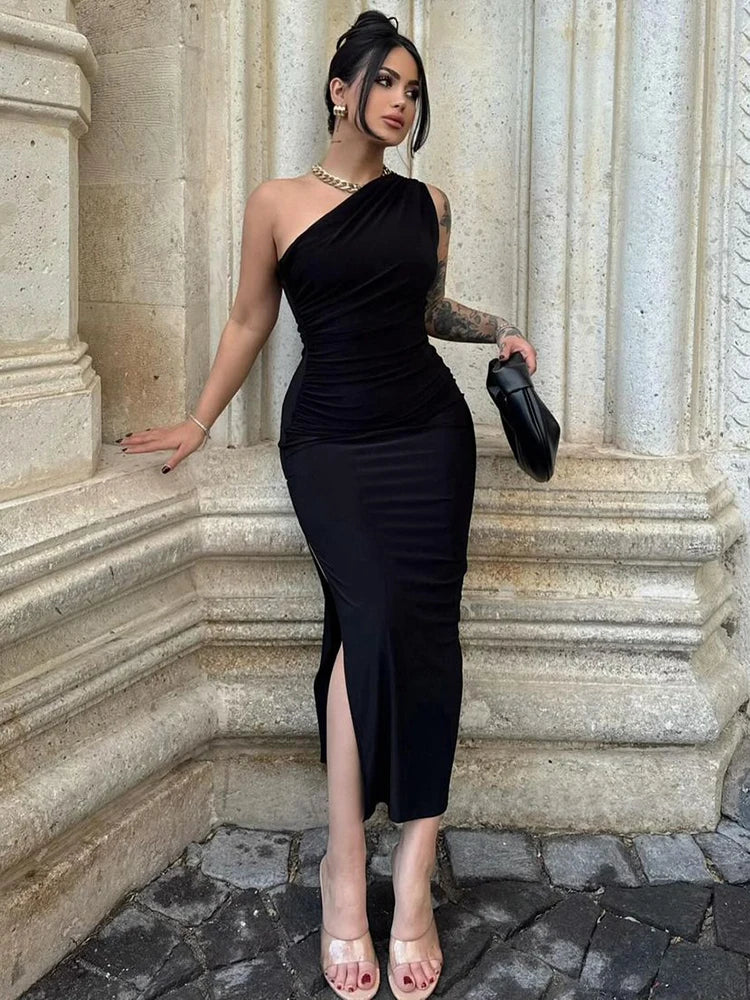 Vestido Longo Preto Verão - Sexy, Elegante e Perfeito para Festas