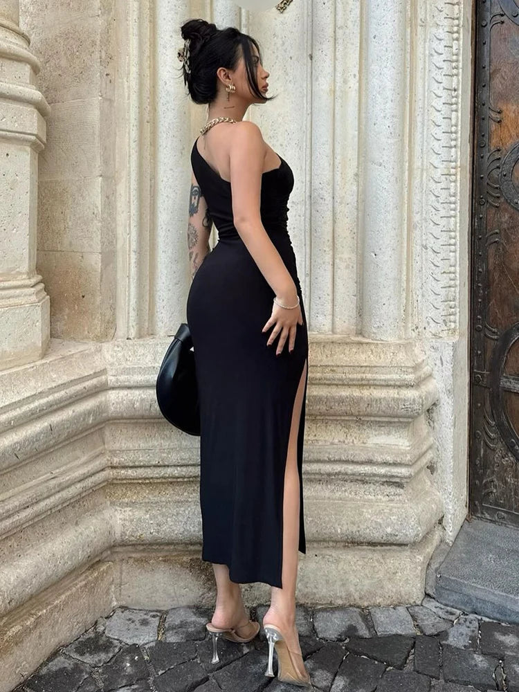 Vestido Longo Preto Verão - Sexy, Elegante e Perfeito para Festas