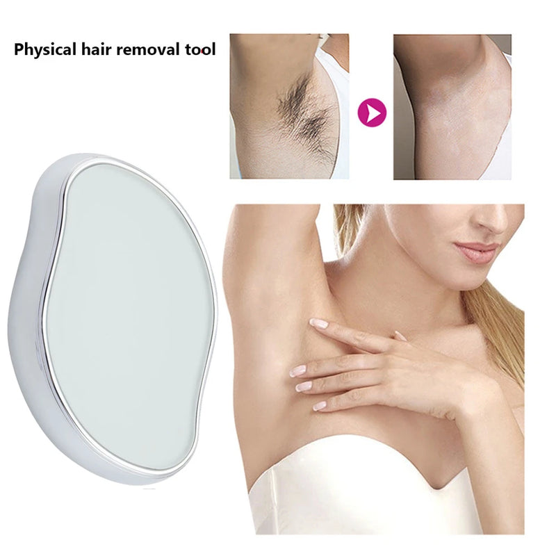 Depilador Cristal Painless - Remova Pelos Sem Dor e Facilmente com Tecnologia de Cristal Nano, Reutilizável e Sustentávely Beauty Eraser