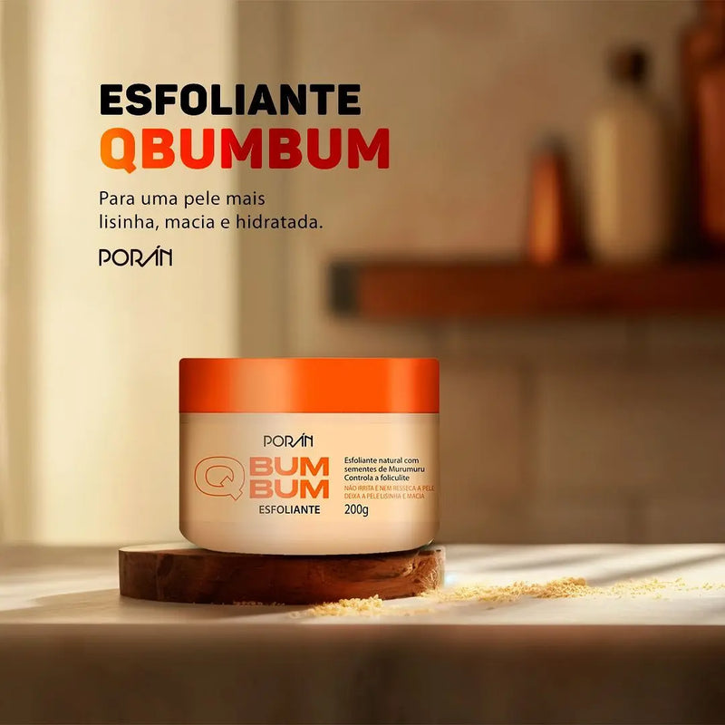 Esfoliante Natural Vegano Q Bum Bum Porán: O Brilho Natural da Sua Pele