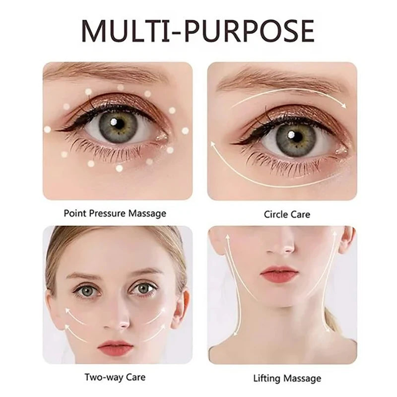 Caneta Massageadora Elétrica para Olhos - Compacta e Portátil, Alivia o Cansaço e Cuida da Beleza Facial!